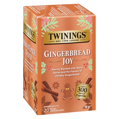 Twinings Black Tea Gingerbread Joy 20 Tea Bags