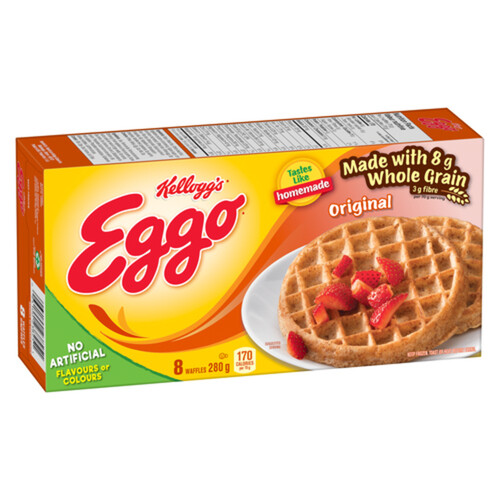 Kellogg's Eggo Frozen Waffles High Fibre 280 g