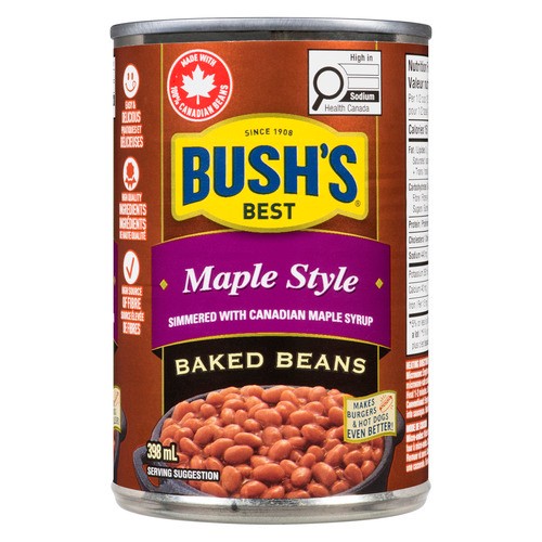 Bush Baked Beans Maple 398 ml