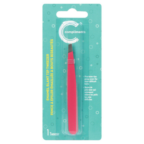 Compliments Tweezer Enamel Slant Tip 1 Count