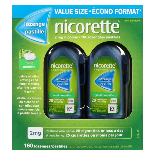 Nicorette Anti-smoking Aids 2mg Mint 160 Lozenges