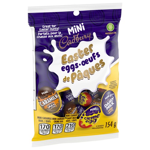 Cadbury Mini Easter Chocolatey Candy Eggs Assorted Individually Wrapped 154 g