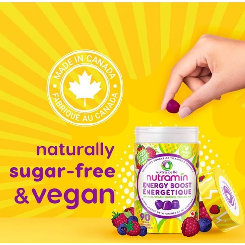 Nutramin Energy Boost Vegan Gummies 90 Count