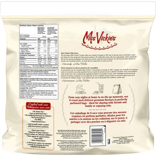 Miss Vickie's Kettle Cooked Potato Chips Mix Flavoured 144 g