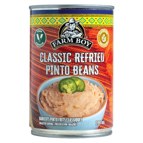 Farm Boy Canned Beans Refried Pinto Beans Classic 398 ml