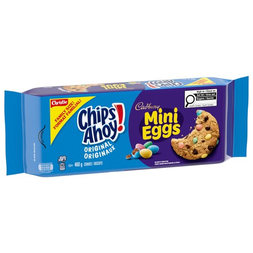 Christie Chips Ahoy! Cadbury Mini Eggs Cookies Family Size 460 g