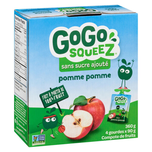 GoGo Squeez Fruit Sauce Apple 4 x 90 g