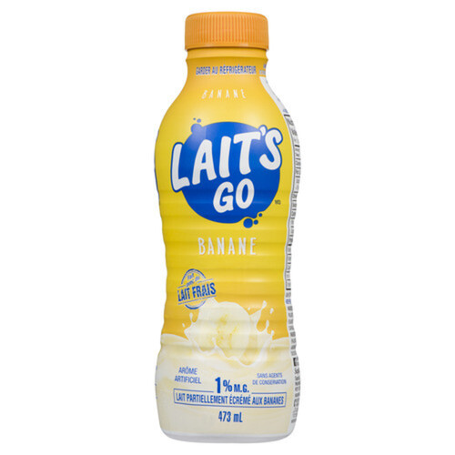 Milk 2 Go 1% Milk Banana Blast 473 ml