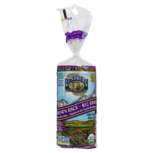 Lundberg Family Farms Organic Salt-Free Brown Rice Cakes 241 g
