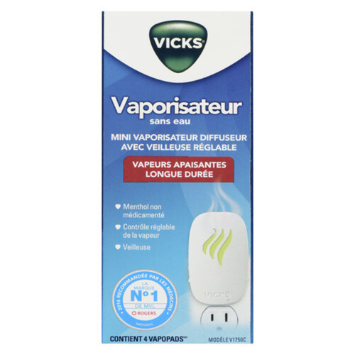 Vaporisateur sans eau Vicks V1750C Vapeur apaisante longue durée