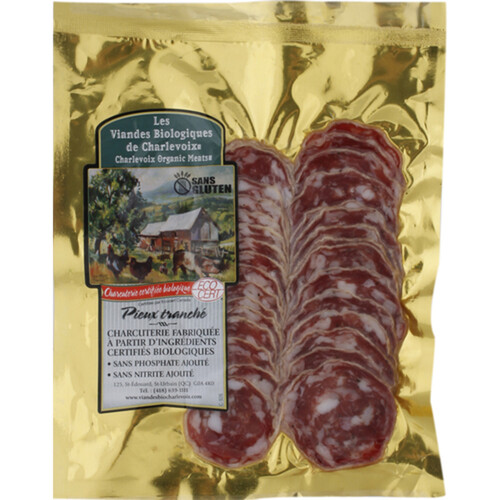 Charlevoix Organic Meats Le Pieux Slice Sausage 100 g