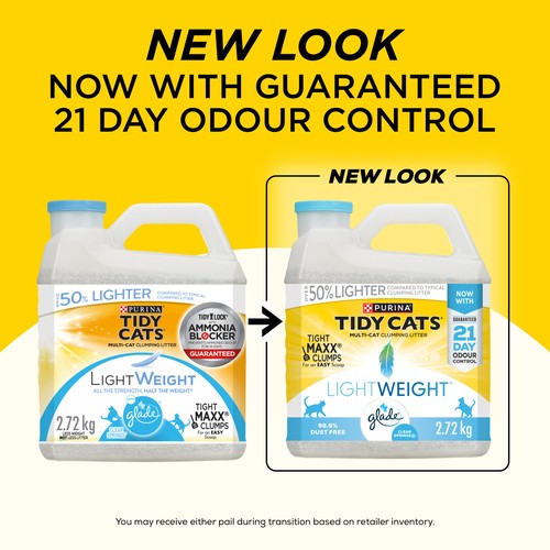 Tidy Cats Cat Litter LightWeight With Glade Clear Springs 2.72 kg