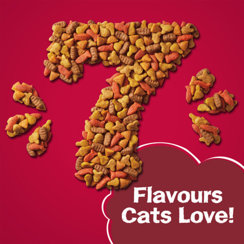 Friskies 7 Dry Cat Food Seven Favourite Flavours 1.42 kg