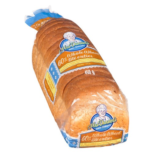 Mrs Dunster 60% Whole Wheat Bread 450 g