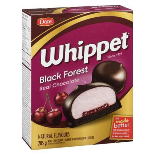 Dare Whippet Peanut-Free Cookies Black Forest 285 g