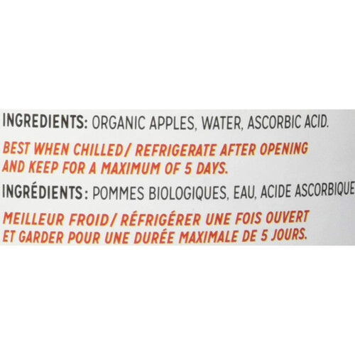 Applesnax Organic Applesauce Unsweetened 620 ml