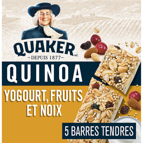 Quaker Quinoa Granola Bars Yogurt Fruit & Nut 5 Pack 175 g Voilà