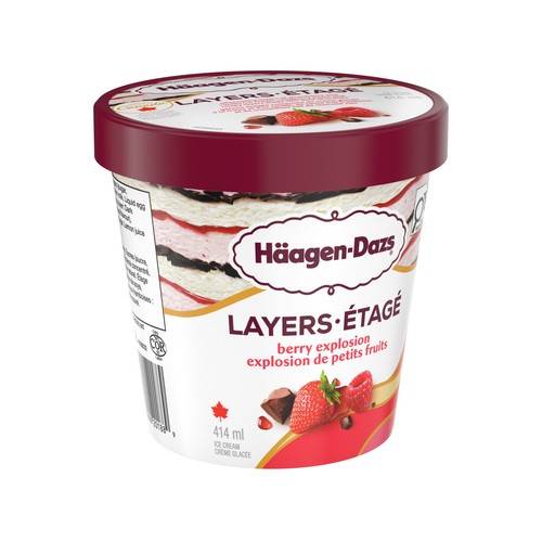 Haagen-Dazs Ice Cream Layer Berry Explosion 414 ml