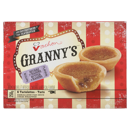 Vachon Granny's Raisin Butter Tarts 6 Pack 258 g