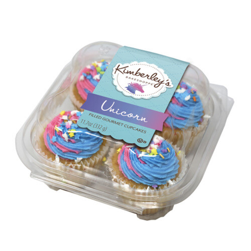 Kimberley's Bakeshoppe Cupcakes Unicorn 4 Pack 325 g (frozen)
