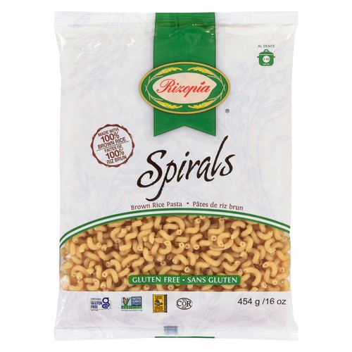 Rizopia Pasta Brown Rice Spirals 454 g