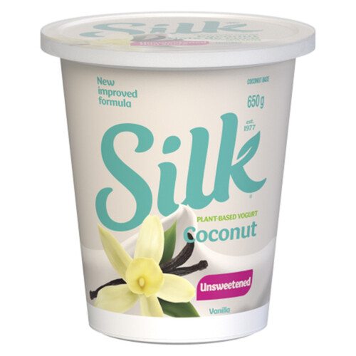 Silk Plant-Based Yogurt Coconut Unsweetened Vanilla 650 g