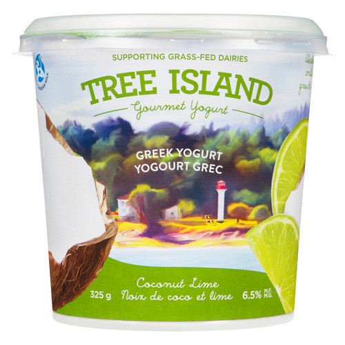 Tree Island Gourmet Yogurt Greek Coconut Lime Yogurt 325 g