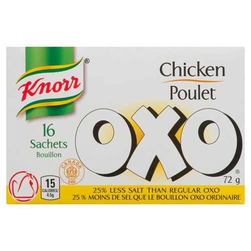 OXO Sachets Chicken Flav Low Salt  For Rich Deep Flav 72 g