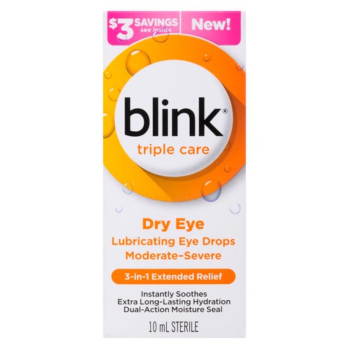 Blink Triple Care Lubricating Eye Drops 1 Pack