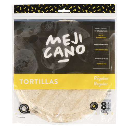 Mejicano Tortillas Plain 10-Inch 540 g