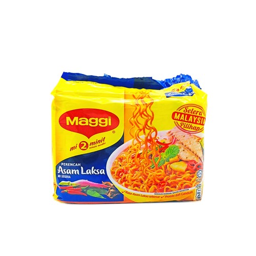 Maggi 2 Minute Instant Noodles Asam Laksa 5 x 78 g
