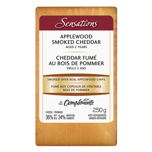 Sensations Cheese Applewood Smoked Aged Cheddar 250 g