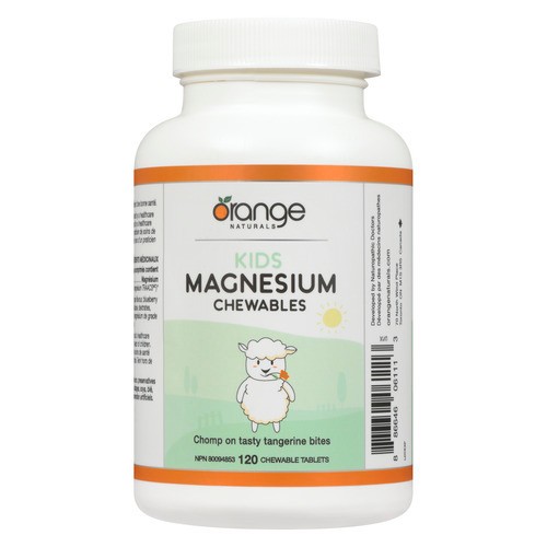 Orange Naturals Magnesium Chewables Tablets Nutritional Supplements 120 ea