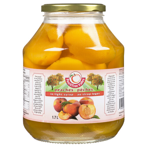 Peach Tree Valley Peaches In Light Syrup 1.7 L