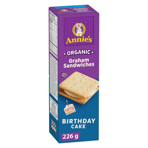 Annie’s Organic Graham Sandwiches Birthday Cake 226 g