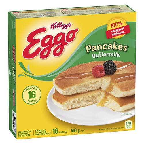 Kellogg's Eggo Frozen Pancakes Buttermilk 16 x 35 g