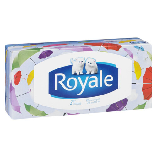 Royale Facial Tissue 2 Ply 100 Sheets 1 Box