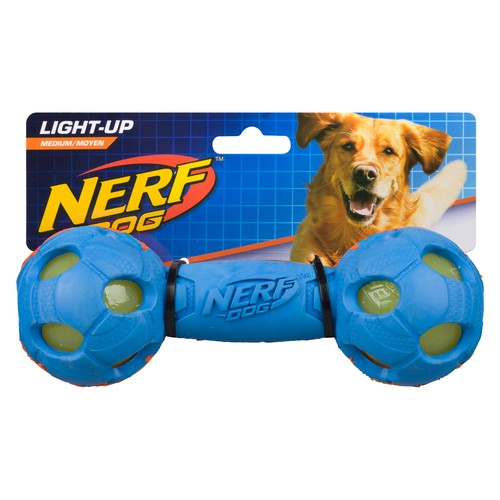 Nerf Dog Toy LED Bash Barbell 1 EA