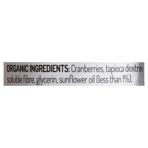Patience Fruit & Co Organic Dried Cranberries No Sugar Added 142 g