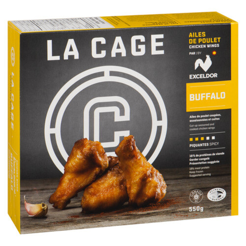 La Cage Frozen Chicken Wings Spicy Buffalo 550 g