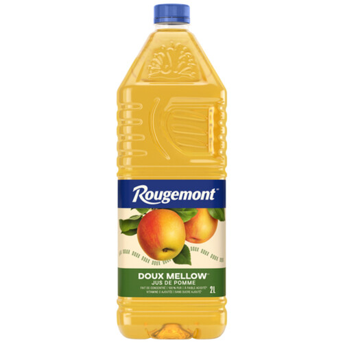 Rougemont No Sugar Added Low Acid Mellow Apple Juice 2 L