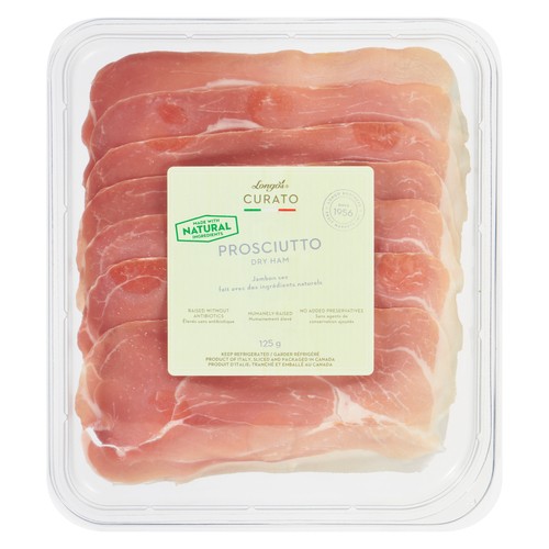 Longo's Curato Natural Prosciutto Dry Ham 125 g