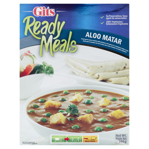 Gits Heat & Eat Meal Aloo Matar 300 g