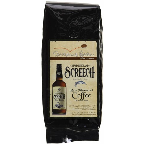 Jumping Bean Coffee Whole Bean Coffee Screech Flavored 454 g