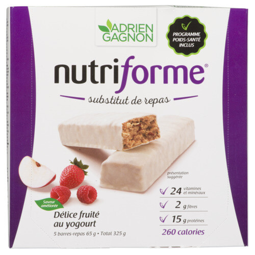 Nutriforme Meal Replacement Bars Yogurt Fruity Delight 5 x 65 g
