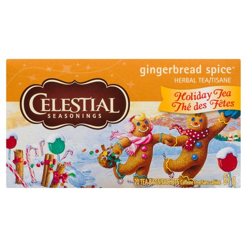 Celestial Seasonings Herbal Tea Gingerbread Spice 20 Bags