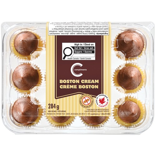 Compliments Mini Cupcakes Boston Cream 284 g