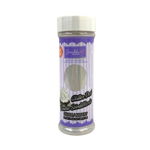 Twinkle silver glitter baking dust 90 g