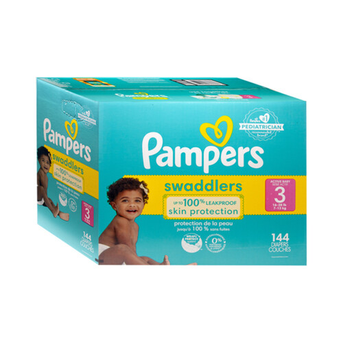 Pampers Swaddlers Diapers Size 3 144 Count 