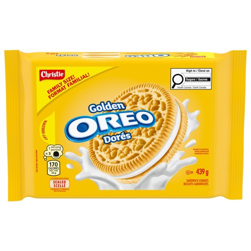 Oreo Sandwich Cookies Golden Family Size 439 g